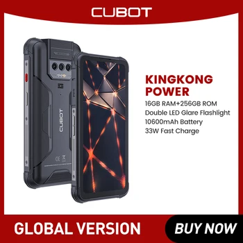 Смартфон Cubot KingKong Power Водонепроницаемый Прочный Android 13 8 ГБ + 256 ГБ 10600 мАч 6,5 