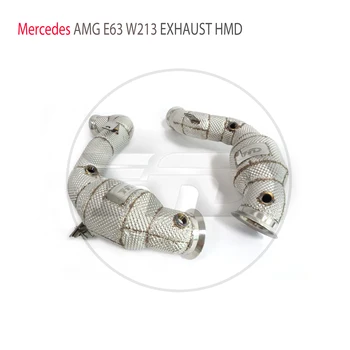 Спускная труба выпускного коллектора HMD для Benz AMG E63 W213 Автомобильные Аксессуары С коллектором каталитического нейтрализатора без трубы Cat