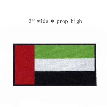 Флаг с вышивкой Объединенных Арабских Эмиратов шириной 3 дюйма/Нашивка/Нашивка на одежду/