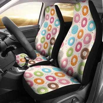 Чехлы для автомобильных сидений Sweet Donut, упаковка из 2 универсальных защитных чехлов для передних сидений